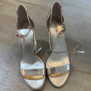 Michael Kors Women's Gold Heels NWT